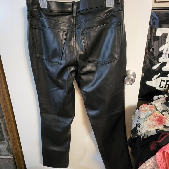 UNIVERSAL THREAD VEGAN LEATHER JEANS SZ 10 NEW - Picture 2 of 8